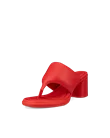 Dámské kožené sandály na podpatku ECCO® Sculpted Sandal LX 55 - Červená - M