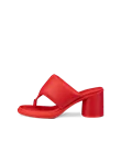 Dámské kožené sandály na podpatku ECCO® Sculpted Sandal LX 55 - Červená - O