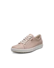 Damskie skórzane sneakersy ECCO® Soft 7 - Różowy - M