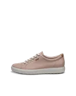 Women's ECCO® Soft 7 Leather Trainer - Pink - O