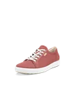 ECCO® Soft 7 Dames nubuck sneaker - Rood - M