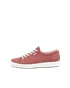 Women's ECCO® Soft 7 Leather Trainer - Red - O