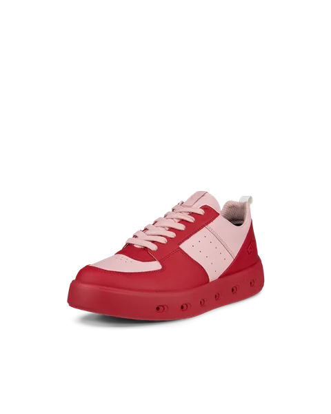 Women's ECCO® Street 720 Leather Gore-Tex Trainer - Red - M