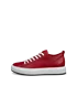 Women's ECCO® Street Ace Leather Trainer - Red - O