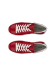 Women's ECCO® Street Lite Leather Trainer - Red - Top_Left_Pair