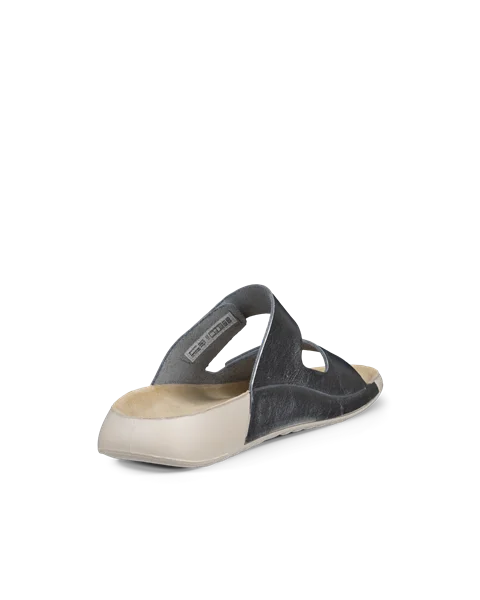 ECCO® Cozmo Damen Ledersandale mit zwei Riemen - Silber - B