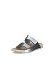 ECCO® Cozmo Damen Ledersandale mit zwei Riemen - Silber - M