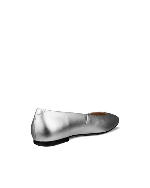 ECCO® Margot Damen Lederballerina - Silber - B