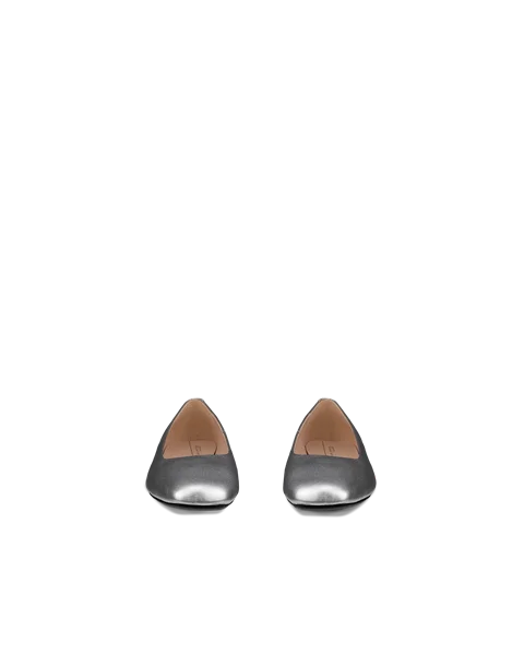ECCO® Margot Damen Lederballerina - Silber - Front_Pair