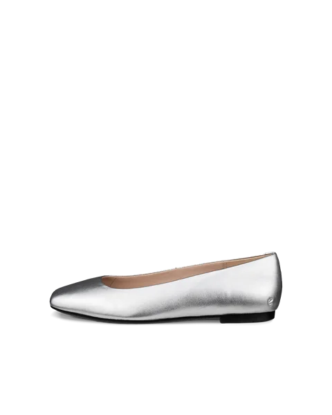 ECCO® Margot Damen Lederballerina - Silber - O