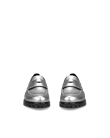 Women's ECCO® Modtray Leather Loafer - Silver - Front_Pair