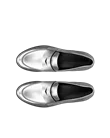Women's ECCO® Modtray Leather Loafer - Silver - Top_Left_Pair