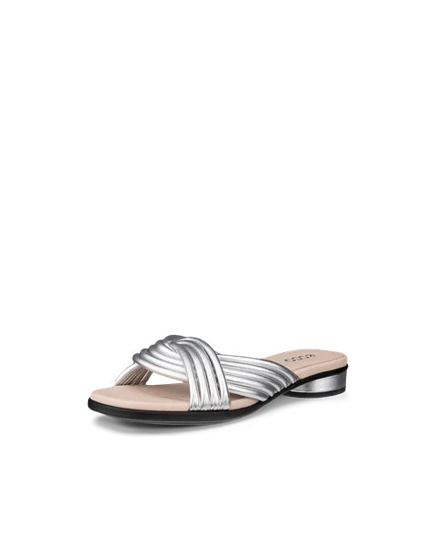 ECCO® Sculpted Alba 25 Högklackad skinnsandal dam - Silver - M