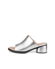 Women's ECCO® Sculpted Sandal LX 35 Leather Mule Sandal - Silver - O