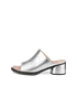 Women's ECCO® Sculpted Sandal LX 35 Leather Mule Sandal - Silver - O