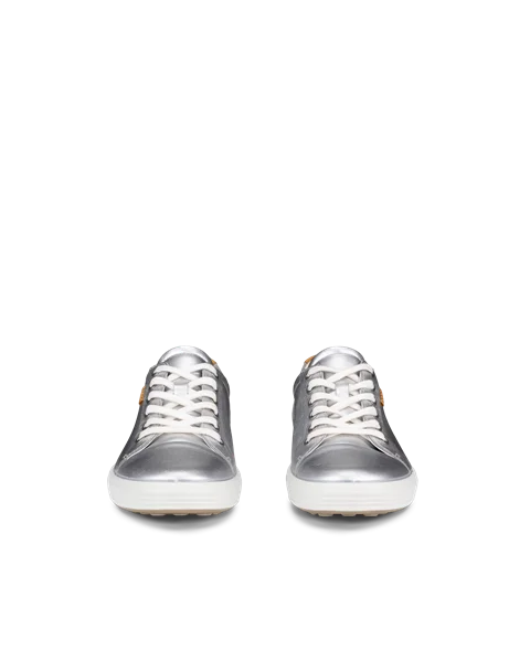 ECCO® Soft 7 Damen Ledersneaker - Silber - Front_Pair
