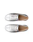 ECCO® Soft 7 Damen Ledersneaker - Silber - Top_Left_Pair