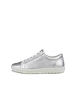 ECCO® Soft 7 dame sneakers skinn - Sølv - O
