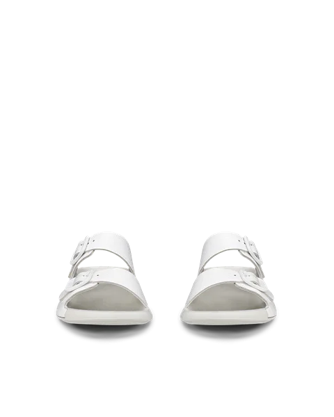 ECCO® Cozmo Damen Ledersandale mit zwei Riemen - Weiß - Front_Pair