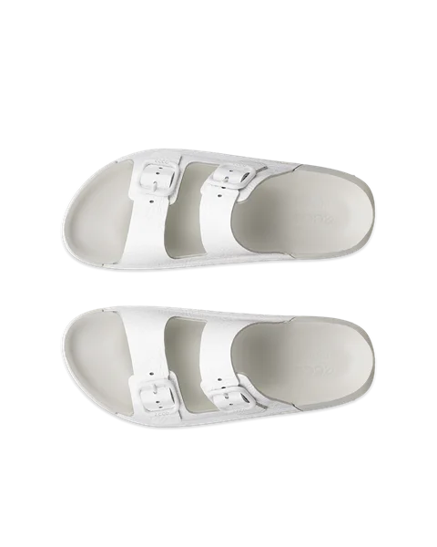 ECCO® Cozmo Damen Ledersandale mit zwei Riemen - Weiß - Top_Left_Pair