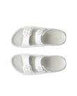 ECCO® Cozmo Damen Ledersandale mit zwei Riemen - Weiß - Top_Left_Pair