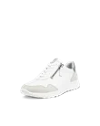 Damskie skórzane sneakersy ECCO® Flexure Runner - Biały - M