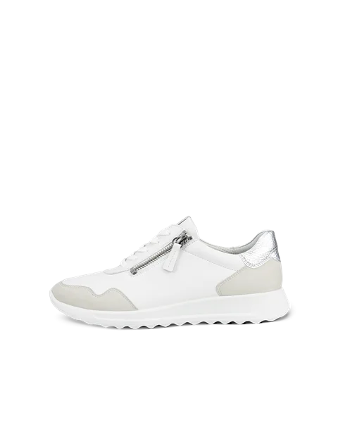 ECCO® Flexure Runner sneakers i læder til damer - Hvid - O