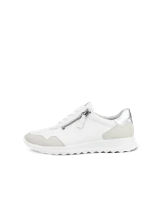 Damskie skórzane sneakersy ECCO® Flexure Runner - Biały - O