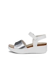 ECCO FLOWT WEDGE CORK - Blanc - O