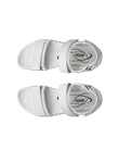 Women's ECCO® Gruuv Sol Leather Heeled Sandal - White - Top_Left_Pair