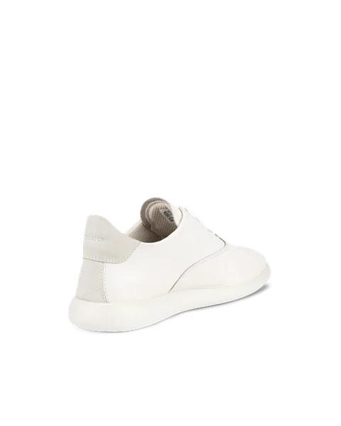 ECCO® Minimalist chaussures à lacet en cuir pour femme - Blanc - B