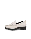 Women's ECCO® Modtray Leather Loafer - White - O