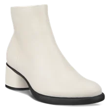 Women's ECCO® Sculpted Lx 35 Leather Mid-Cut Boot - White - Main