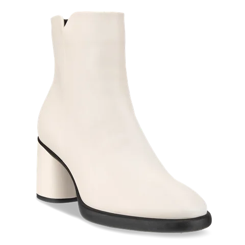 Women's ECCO® Sculpted Lx 55 Leather Mid-Cut Boot - White - Main