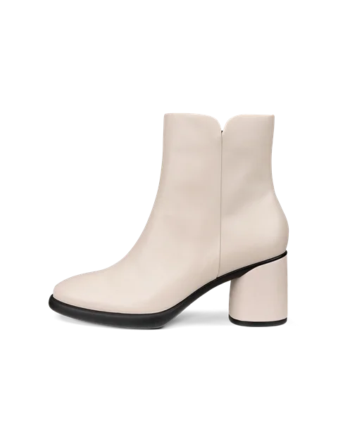 Women's ECCO® Sculpted Lx 55 Leather Mid-Cut Boot - White - O