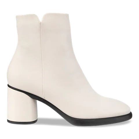 Women's ECCO® Sculpted Lx 55 Leather Mid-Cut Boot - White - Outside