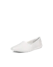 Women's ECCO® Simpil Leather Slip-On - White - M