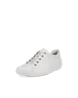 ECCO® Soft 2.0 chaussures de marche en cuir pour femme - Blanc - M