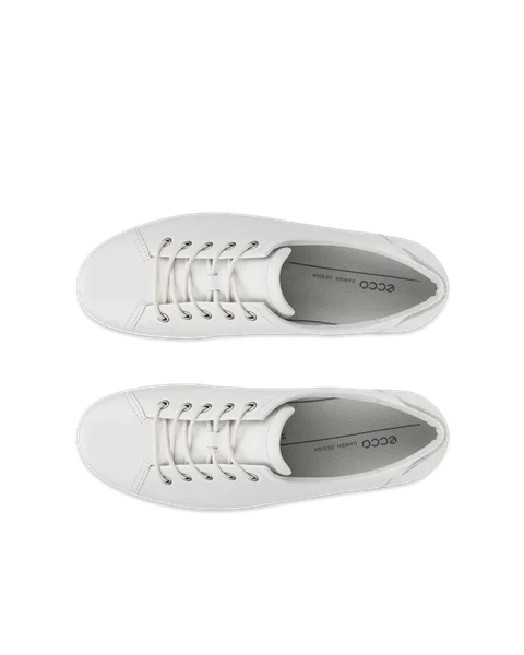 ECCO® Soft 2.0 Damen Ledersneaker - Weiß - Top_Left_Pair