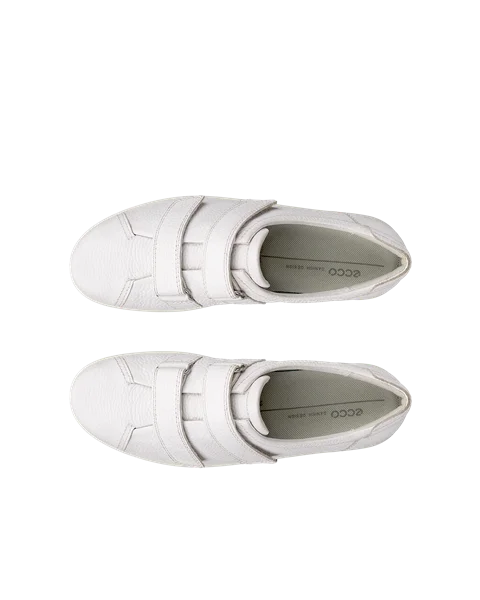 ECCO® Soft 2.0 dame fritidssko skinn - Hvit - Top_Left_Pair