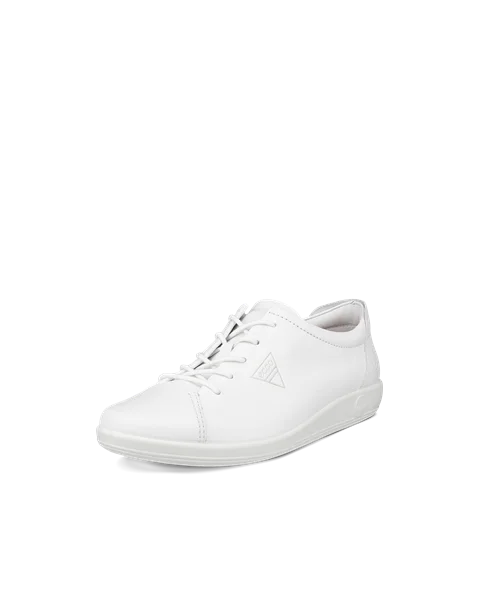 ECCO® Soft 2.0 sneakers i læder til damer - Hvid - M