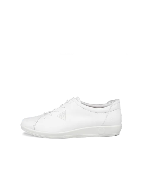 ECCO® Soft 2.0 sneakers i læder til damer - Hvid - O