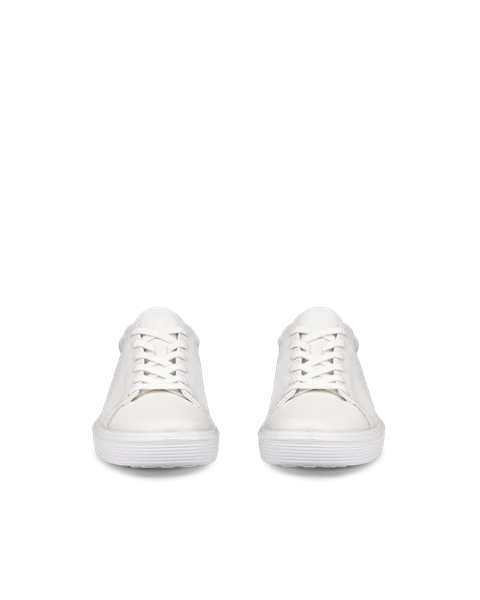 ECCO® Soft 60 Dames leren sneaker - Wit - Front_Pair