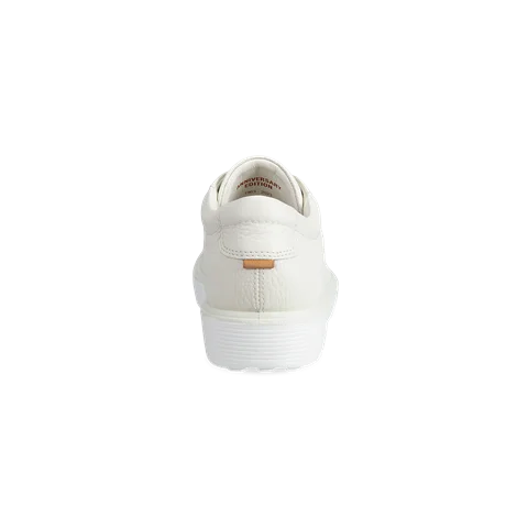 Damskie skórzane sneakersy ECCO® Soft 60 - Biały - Heel