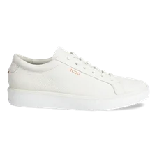 Damskie skórzane sneakersy ECCO® Soft 60 - Biały - Outside