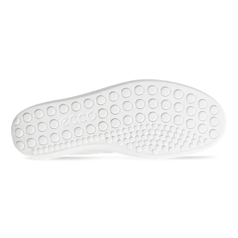 Damskie skórzane sneakersy ECCO® Soft 60 - Biały - Sole