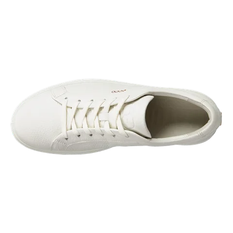 Damskie skórzane sneakersy ECCO® Soft 60 - Biały - Top