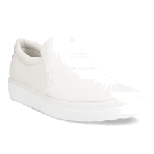 ECCO® Soft 60 slip-on sneakers i læder til damer - Hvid - Main
