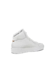 Women's ECCO® Soft 60 Leather High-Top Trainer - White - B