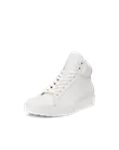 Women's ECCO® Soft 60 Leather High-Top Trainer - White - M